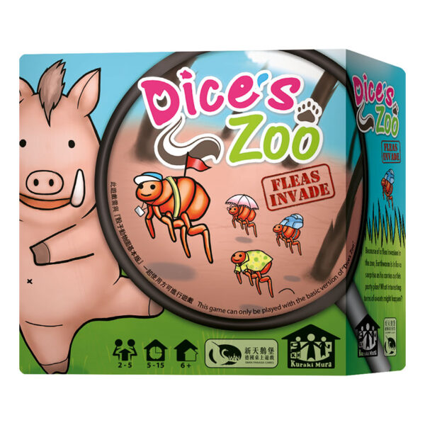 Dice Zoo: Flea Invasion Expansion | Neuschwanstein Castle board game