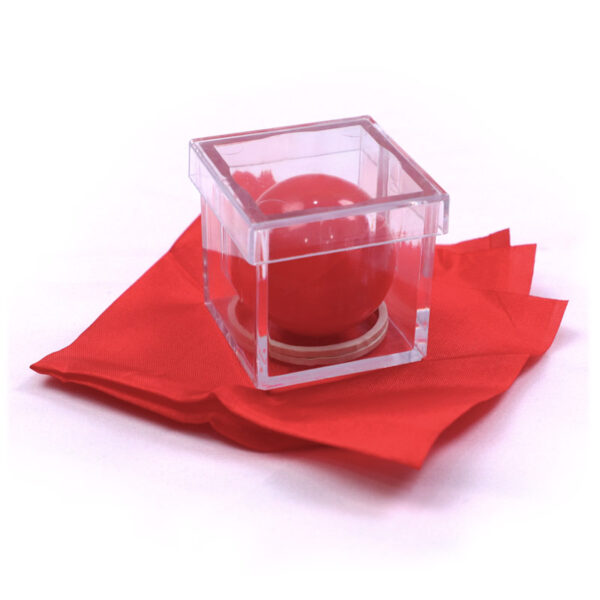 Magic prop series - red ball into the box