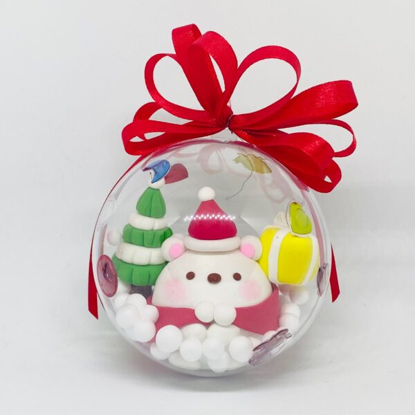 Light Clay - Corner Creature Christmas Balls