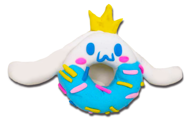 Light clay - Big-eared dog magnetic doughnut