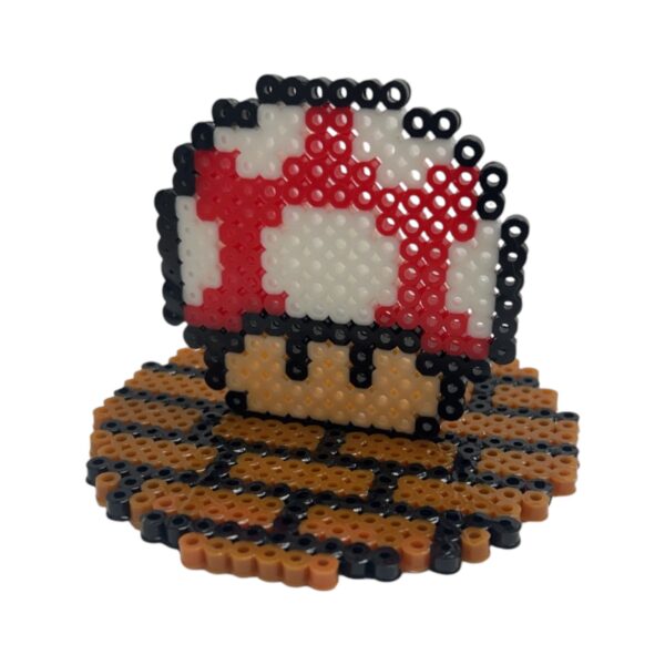 Spelling beans - Mario series - mushroom cup lid